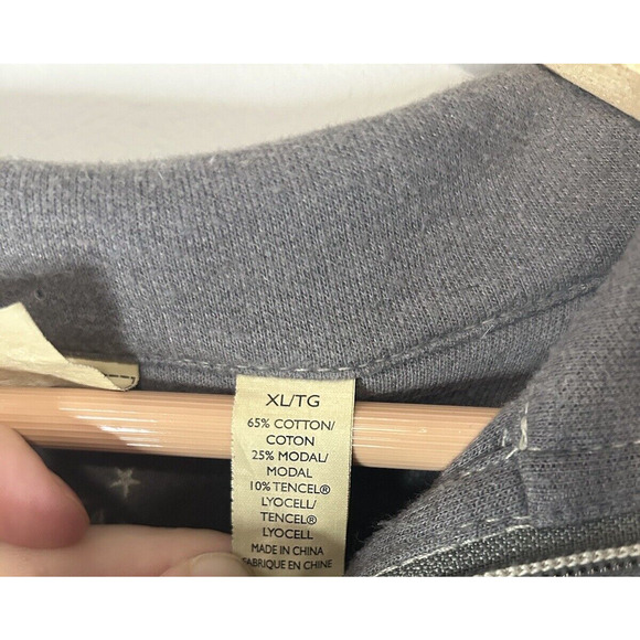 Tommy Bahama Sweater Reversable Quarter Zip Pull Over Men's XLarge Gray - Picture 6 of 6